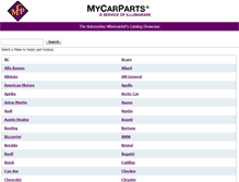 Tablet Screenshot of mycarparts.net
